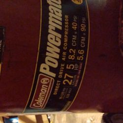 27 Gal Colman Air Compressor 