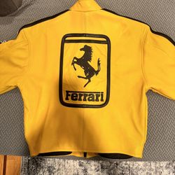 Yellow Custom NEX FERARRI Biker  Jacket 1 Of A Kind Handmade Men’s Medium  New