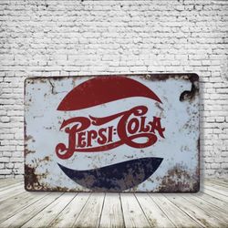 Pepsi Vintage Style Antique Collectible Tin Metal Sign Wall Decor