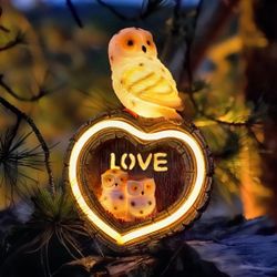 Solar Owl  Garden Figurine 