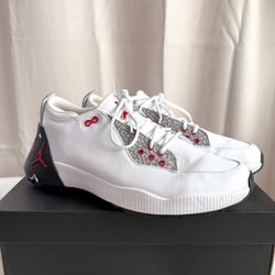 NEW Jordan ADG 4 Golf Shoes White/black/red Size 9.5