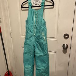 Girls Snow Overalls Size M (7-8)