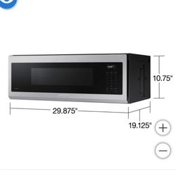 Samsung 1.1 cu. ft. Smart SLIM Over-the-Range Microwave with Wi-Fi and Voice Control Features