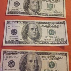 Old 100$ Dollar Bill