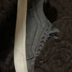 Vans,grey Leather,size 9
