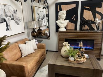 Transitional Minimalist Electric Fireplace!!