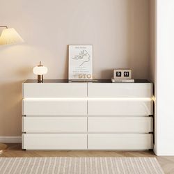 Bedroom dressing table with LED light