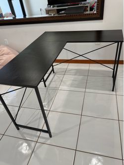 Corner Black Computer Desk
