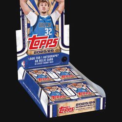 2025-2026 Topps NBA Hobby Box - Sealed - Cooper Flagg - Dylan Harper - Wemby - LeBron 