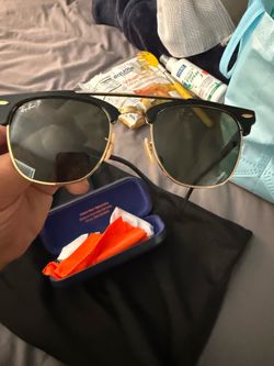 Ray-Ban Gold with Black Polarized Lens