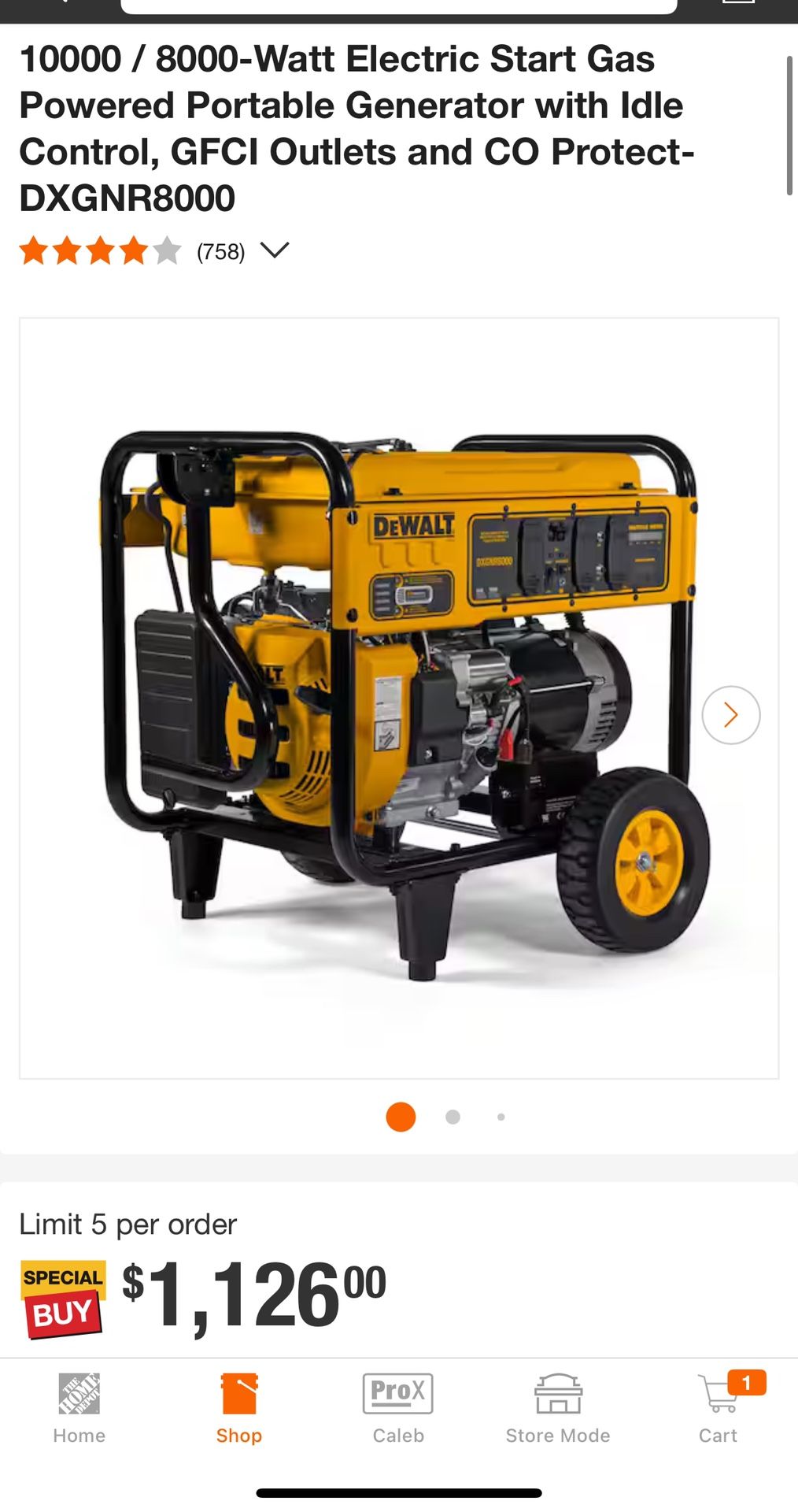 Dewalt generator