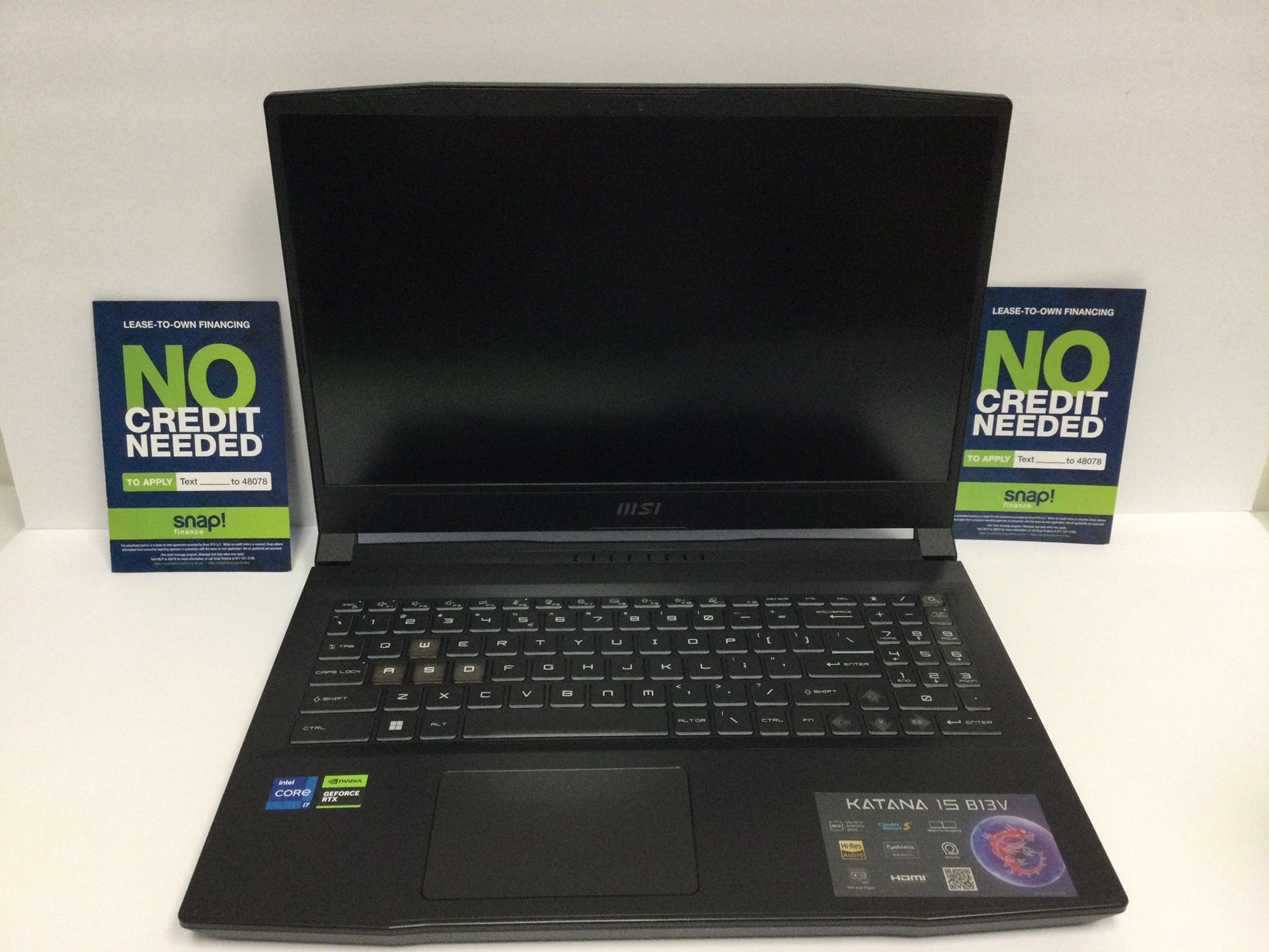 MSI Katana 15 Laptop - i7-13620H, RTX 4070, 16GB DDR5, 1TB NVMe, Win11 Home - $0 DOWN!