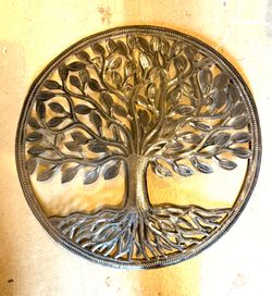 Brand new large metal tree of life wall decor