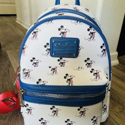 Disney Parks Loungefly Americana Mini Backpack 