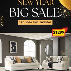 2 PC SOFA ABD LOVESEAT 