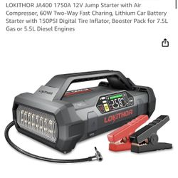 LOKITHOR JA400 12V 1750A Jump Starter with Air Compressor