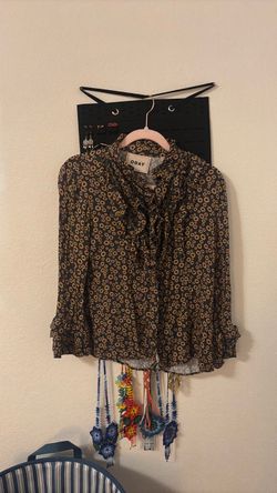 ODAY Long Sleeve Ruffle Blouse