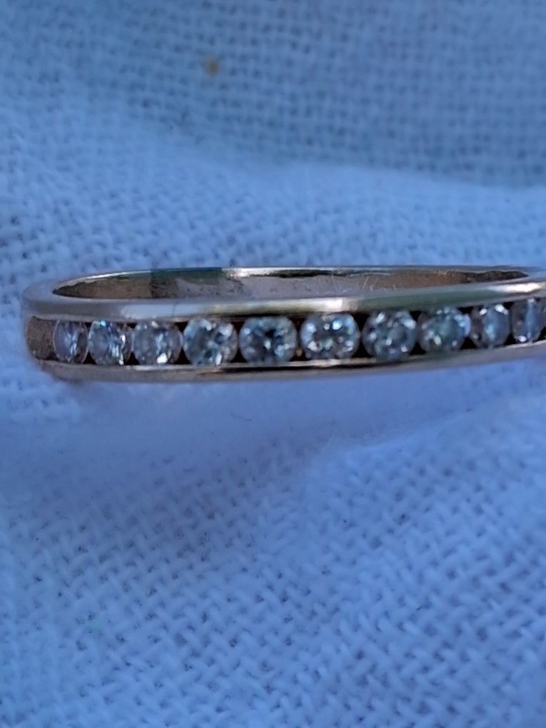 Diamond Band Ring. 1/2ct QUALITY NATURAL DIAMOND S