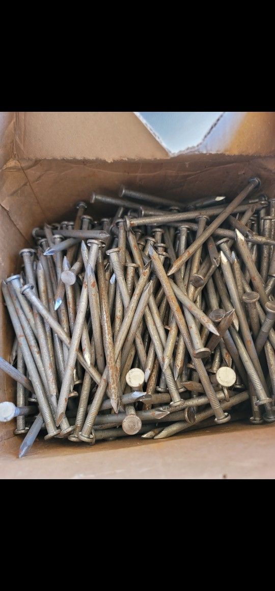 Common Nail 6" used for general indoor construction. They are used for construction of carpentry and framing. 50lbs