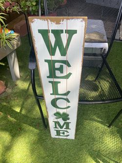 St. Patrick's Day Welcome Porch Sign
