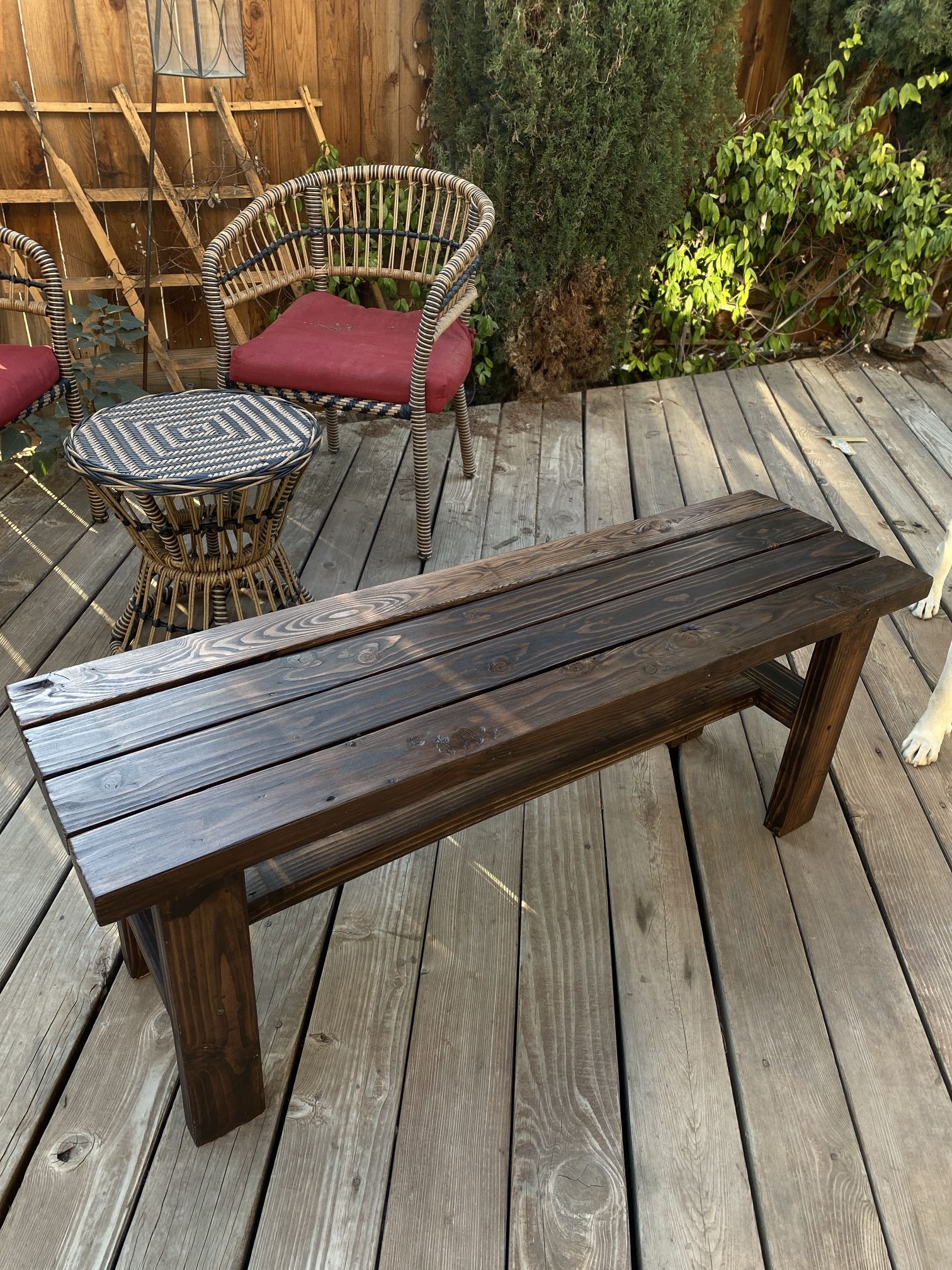 Rustic Outdoor Bench