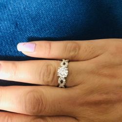 Sterling Silver Engagement Ring