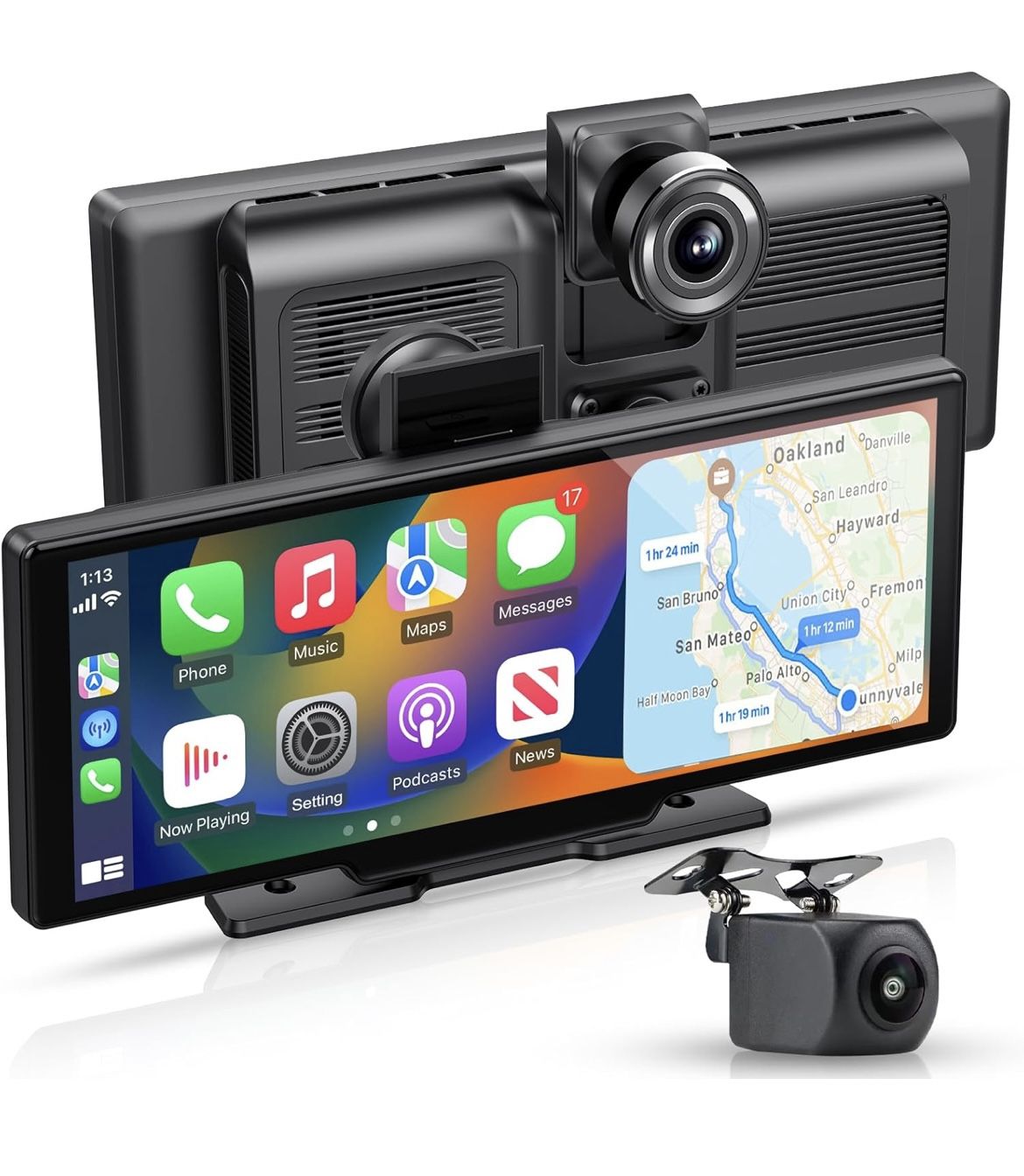 Apple carplay Android Auto,Wireless Double din inch 4K