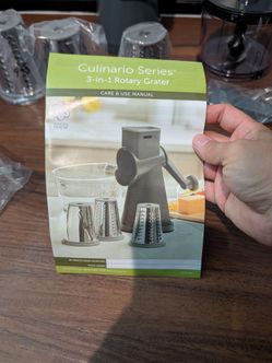 Princess House Culinario Series 3-in-1 Rotary Grater