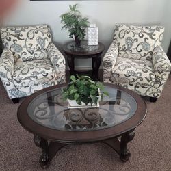 COFFEE TABLE & 2 END TABLES