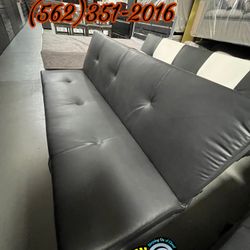 Black Futon Couch Sofa New Convertible Cama 