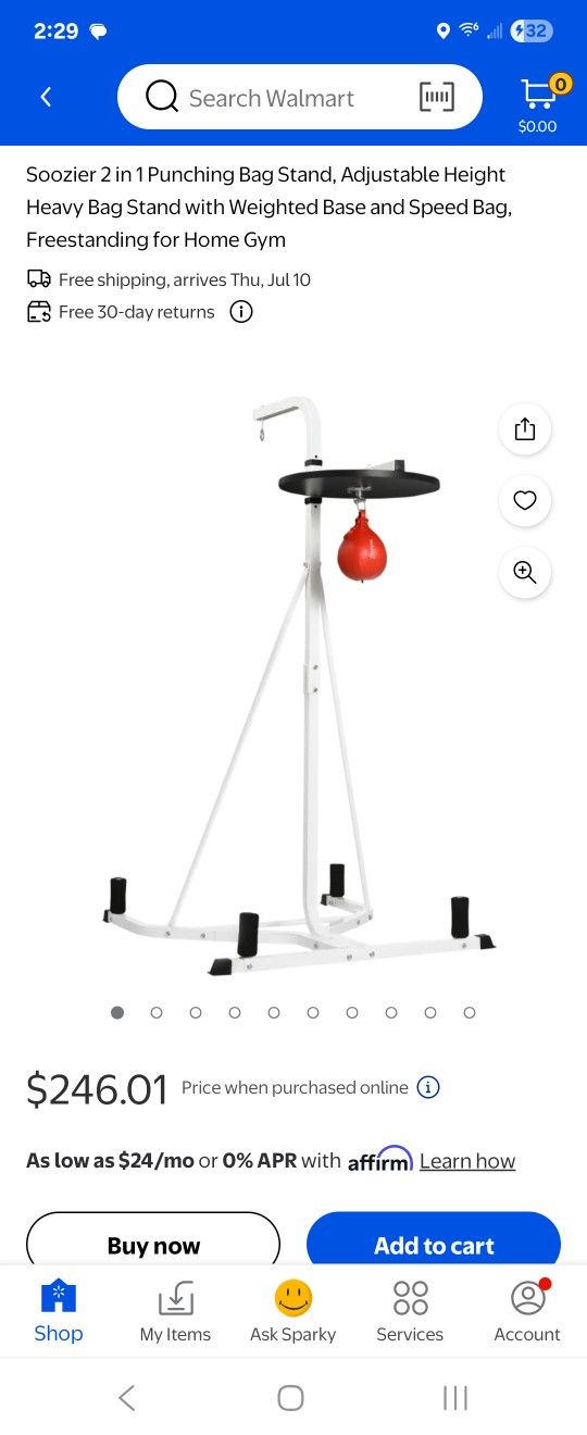 Punching Bag Stand $150