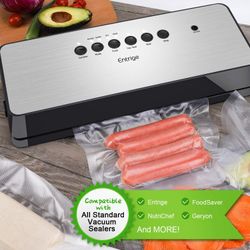 Entrige Vacuum Sealer Bags for Food, 8" x 50' Vacuum Sealer Rolls for Food Saver Bags Rolls, BPA-Free Vacuum Food Storage Bags for Sous Vide Vacuum 