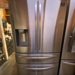 🌸REFRIGERATOR SAMSUNG 4 DOORS STAINLESS STEEL 🌸