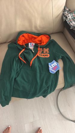 University of Miami Hurricanes ladies zippered jacket