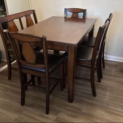 Real Wood Bar Style Dining Table/Set , expandable,  Fits 6+