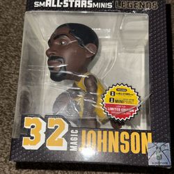 NBA Small Stars Minis Los Angeles Lakers Magic Johnson #32 Legends Figurine New.