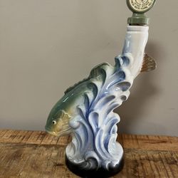 Jim Beam Decanter,1973"National Fresh Water Fishing Hall of Fame Inc, Hayward, Wisconsin, Behold The Angler"