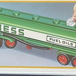 Vintage Hess Toy Truck Coin Bank