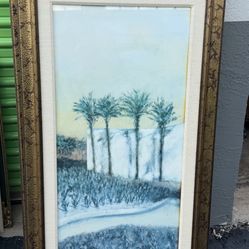 A painting Of A Snowy Landscape 