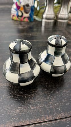 Mackenzie and Childs Salt & Pepper Shakers