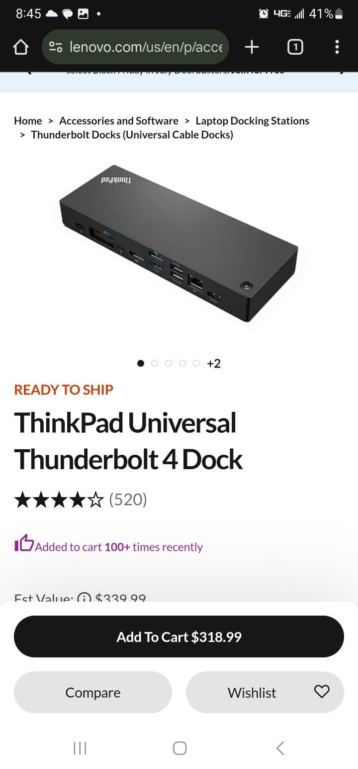 LENOVO ThinkPad Universal Thunderbolt 4 Dock