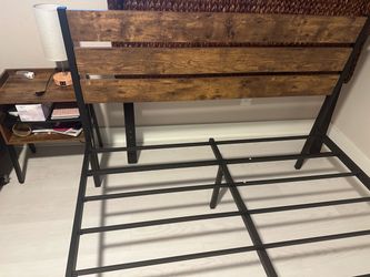 FREE wood and metal bed frame