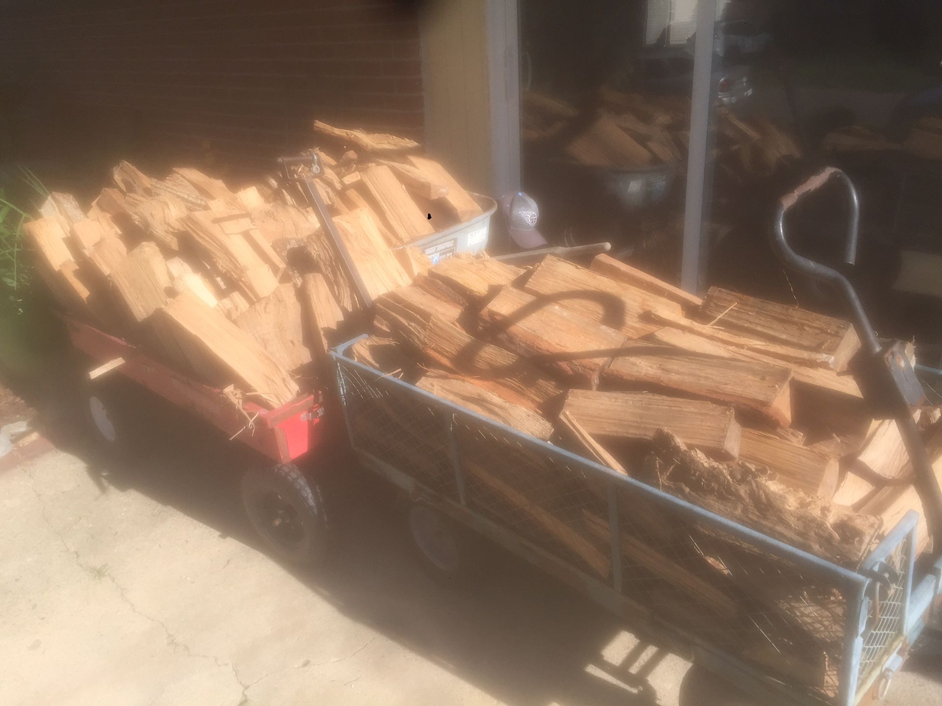 25 bucks for a cart full of firewood or two carts for 40 bucks