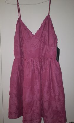 Title: NWT Wild Fable Sleeveless Tiered Babydoll Mini Dress - Plum Pink