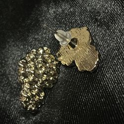 Gold Nugget Style Earrings 