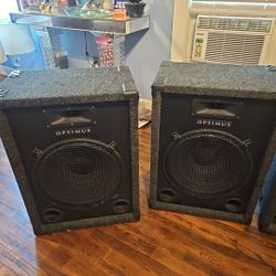 2 Optimus DJ Speakers