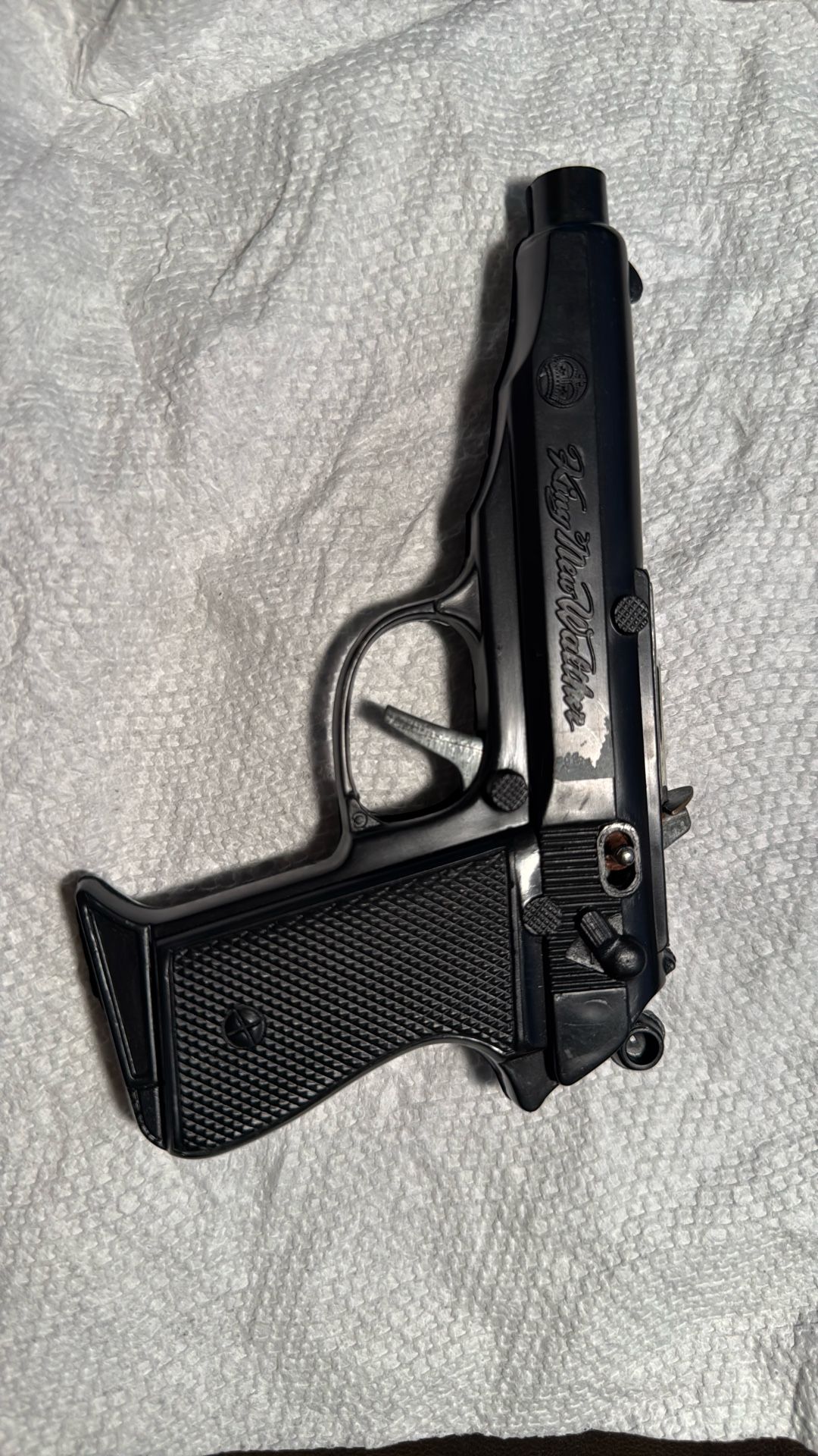 Vtg King New Walter Toy Caps Gun JAPAN 