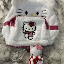 Bonita mochila de felpa, mini bolsa de hombro con doble correa de dibujos animados, mochila casual suave y esponjosa para mujer, el mejor regalo para 