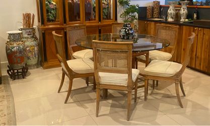 6 cane back neoclassic dinig chairs