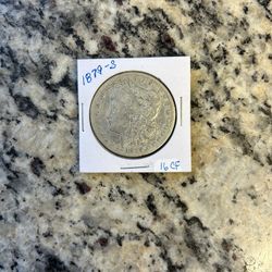 1879S Morgan Silver Dollar.          (16cf)